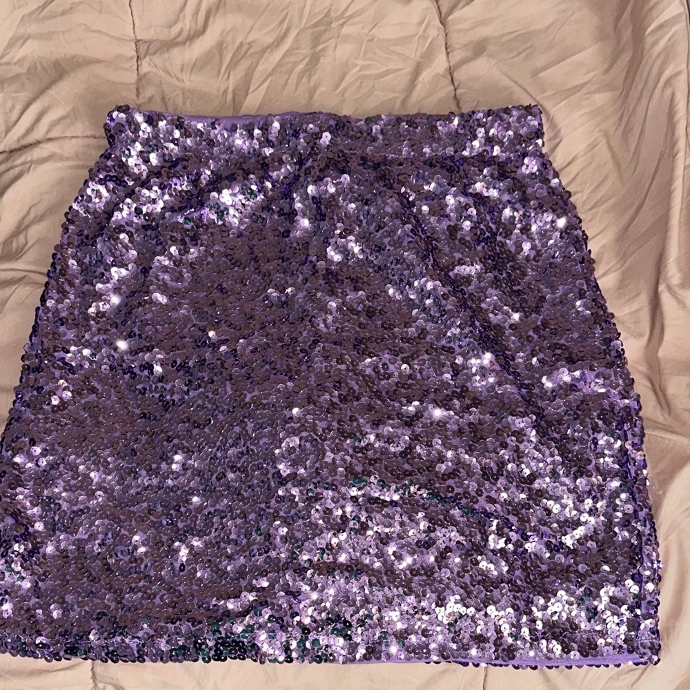 Women’s Purple Sequin Skirt